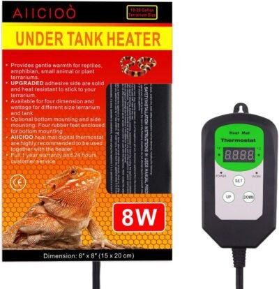 Aiicioo Digital Thermostat Reptile Heating Pad - Hermit Crab Heater