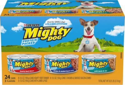 Purina Mighty Dog Ground Wet Dog Food Variety Pack - 24 55 oz Cans