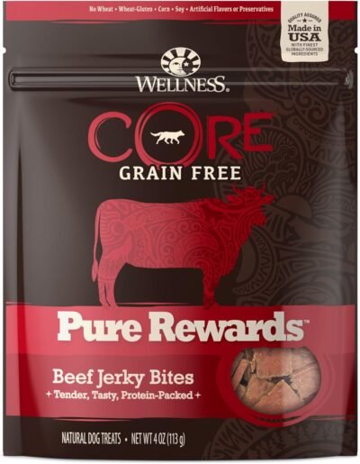 Wellness Core Pure Rewards Natural Grain Free Dog Treats Soft Jerky