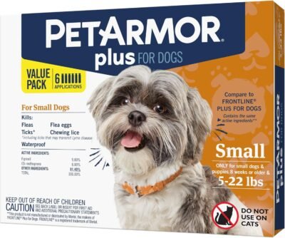PETARMOR Plus for Dogs Flea and Tick Prevention for Dogs Long-Lasting