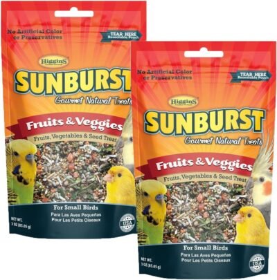Higgins Sunburst Fruits & Veggies Gourmet Treats for Small Birds 2