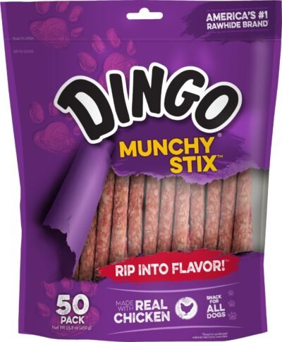 Dingo Munchy Stix Rawhide and Chicken Treat for Dogs