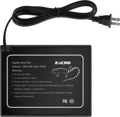 Zacro Reptile Heat Pad - Under Tank Heater for 10-20gal Tank