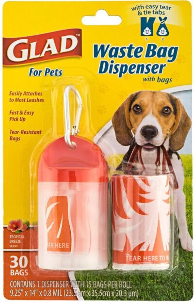 Glad for Pets Extra Large Dog Waste Bags and Poop Bags for Dogs