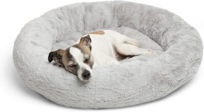Best Friends by Sheri Lux Fur Donut Cuddler Multiple Sizes Round
