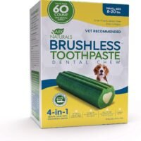ARK NATURALS Brushless Toothpaste Dog Dental Chews for Small Breeds