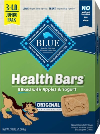 Blue Buffalo Health Bars Natural Crunchy Dog Treats Biscuits