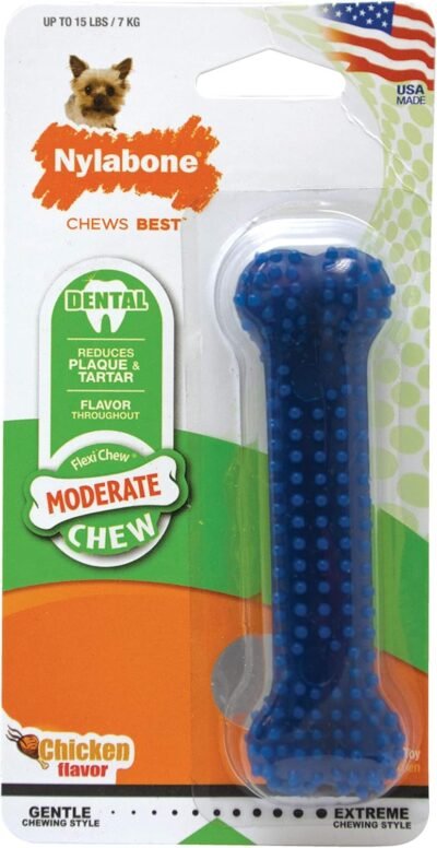 Nylabone Moderate Chew FlexiChew Dental Chew Toy