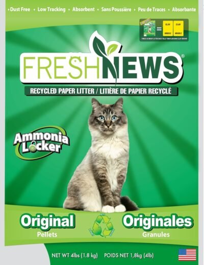 Fresh News Post Consumer Paper Pellet Cat Litter