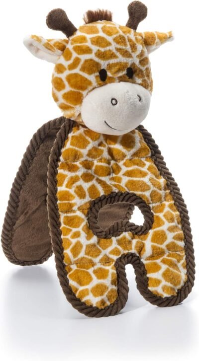 Charming Pet Cuddle Tugs Giraffe Plush Dog Toy - Tough and Durable
