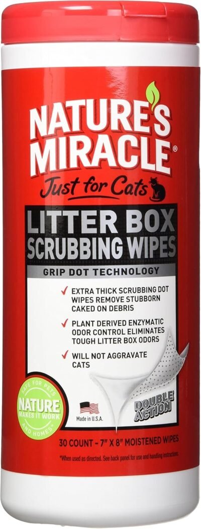 Nature's Miracle Just for Litter Box Scrubbing Wipes
