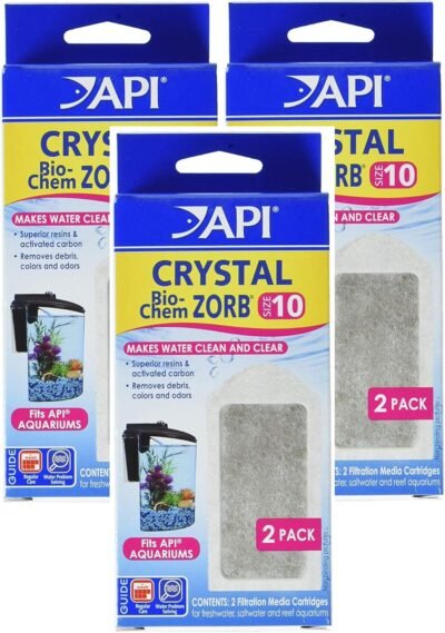 API 3 Pack Crystal Bio-Chem Zorb Internal Filter Cartridges Size 10 2