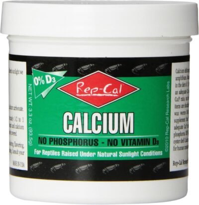 Rep-Cal SRP00220 Phosphorous-Free Calcium Powder ReptileAmphibian