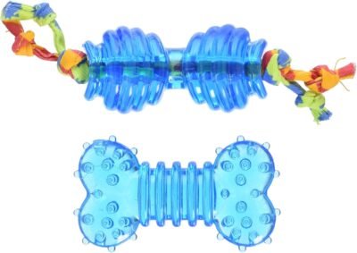 Orka Petite Pair Chew and Fetch Toys for Small Dogs Small Dog Chews