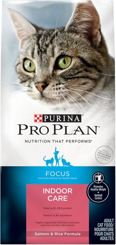 Purina Pro Plan FOCUS Indoor Care Salmon & Rice Formula Adult Dry Cat