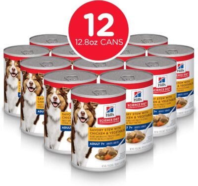 Hill's Science Diet Senior Wet Dog Food Adult 7 for Senior Dogs