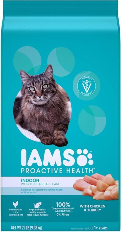 IAMS Proactive Health Adult Indoor Weight & Hairball Control Dry Cat