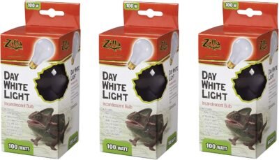 Zilla 3 Pack Reptile Terrarium Heat Lamps Incandescent Bulb Day White