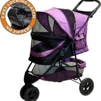 Pet Gear No-Zip Special Edition 3 Wheel Pet Stroller for CatsDogs