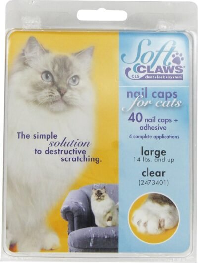 Soft Claws Cat Nail Caps Take-Home Kit Large Clear