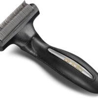Andis Premium Fine-Tooth Deshedding Rake - Black