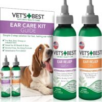 Vet's Best Dog Ear Cleaner Kit Multi-Symptom Ear Relief Wash & Dry