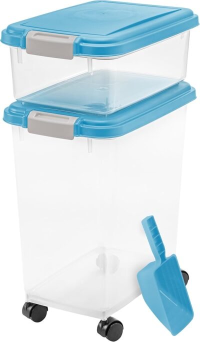 IRIS USA Inc 3- Piece Airtight Pet Food Storage Container Combo