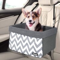 JESPET Dog Booster Seats for Cars Portable Dog Car Seat Travel