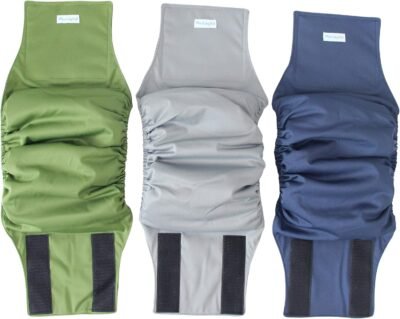 Paw Legend Washable Dog Belly Wrap Diapers for Male Dog 3 Pack