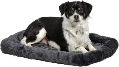 New World Gray Dog Bed Bolster Dog Bed Fits Metal Dog Crates Machine