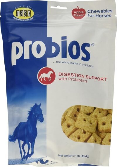 3 Pack Probios Probiotic Treats For Horses Apple Flavor 1 Pound Each