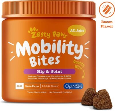 Zesty Paws Glucosamine for Dogs - Hip & Joint Supplement for Dog