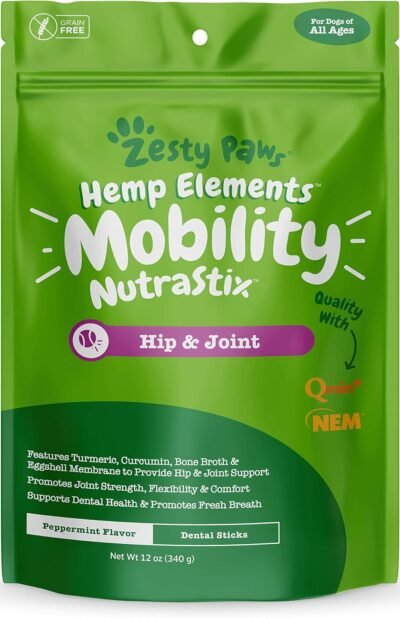 Hip & Joint Support Dental Sticks for Dogs - With Hemp Chondroitin