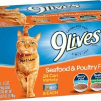 9 Lives Seafood & Poultry Favorites Wet Cat Food Variety 24 Pack 55 Oz