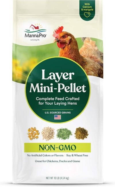 Manna Pro Non-GMO Chicken Starter Layer Feed & Growing Crumbles Best