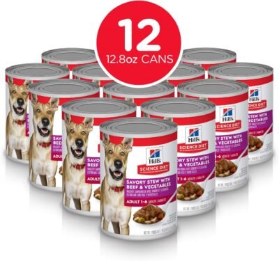 Hill's Science Diet Adult Savory Stew with Beef & Vegetables Canned