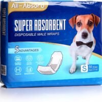 All-Absorb A26 Male Dog Wrap 50 Count Small