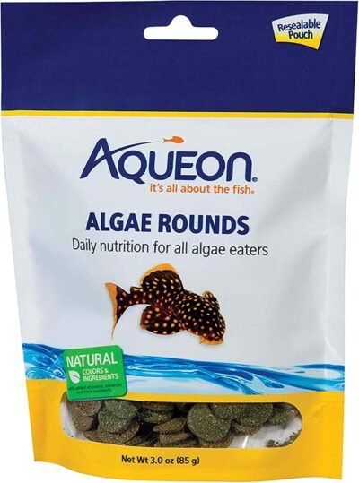 Aqueon Algae Rounds Algae Eater Fish Food
