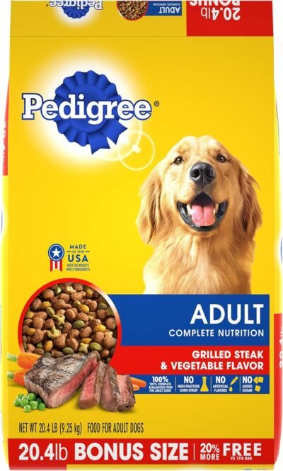 PEDIGREE Adult Complete Nutrition Grilled Steak & Vegetable Flavor