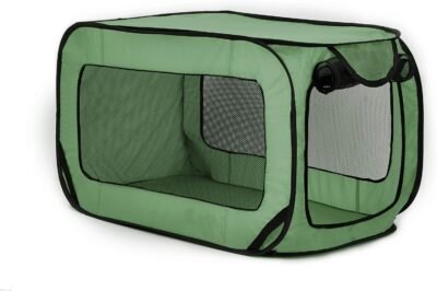 Love's cabin 36in Portable Large Dog Bed - Pop Up Dog Kennel Indoor