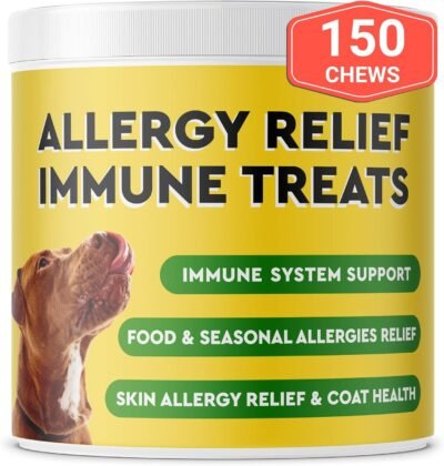 Pawfectchow Allergy Relief for Dogs - Immunity Supplement with Omega