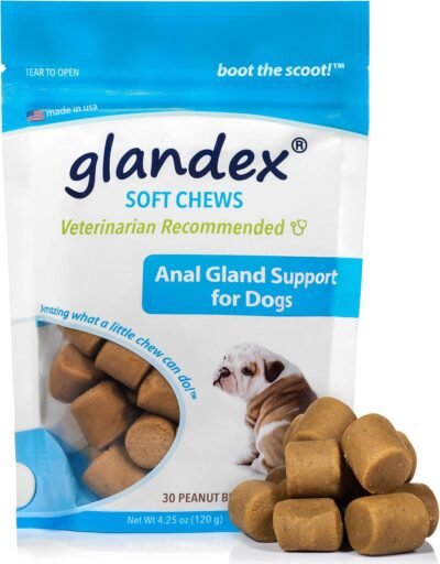 Glandex Anal Gland Soft Chew Treats with Pumpkin for Dogs 30ct Chews