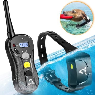 Shock Collar for Dogs - IPX7 Waterproof Dog Shock Collar with Remote