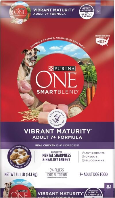 Purina ONE SmartBlend Vibrant Maturity Senior 7 Formula Dog Food
