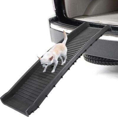 62 Inches Bi-fold Dog Ramp for Large Dogs SUV Cars Trucks Non-Slip