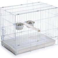 Prevue Hendryx Travel Bird Cage 1305 White 20-Inch by 12-12-Inch by