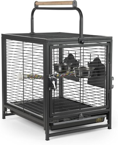 Prevue Pet Products Travel Carrier for Birds Black