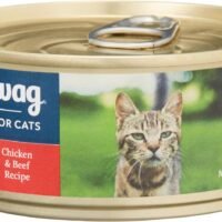 Amazon Brand - Wag Wet Cat Food 55 oz Pack of 24