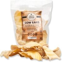BRUTUS & BARNABY All Natural Whole Cow Ears for Dogs Harvested from