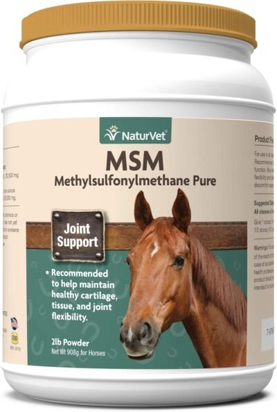 NaturVet MSM Methylsulfonylmethane Pure Powder for Horses Supports